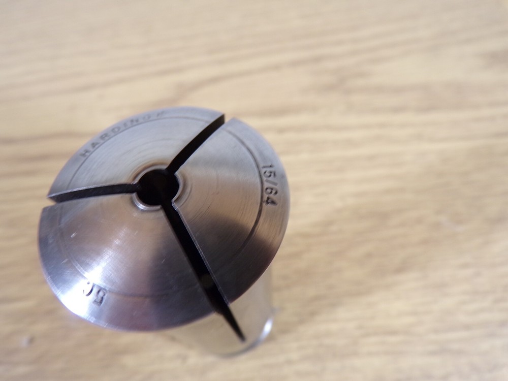 Hardinge 5C Round Smooth Collet, 15/64", No Internal Thread