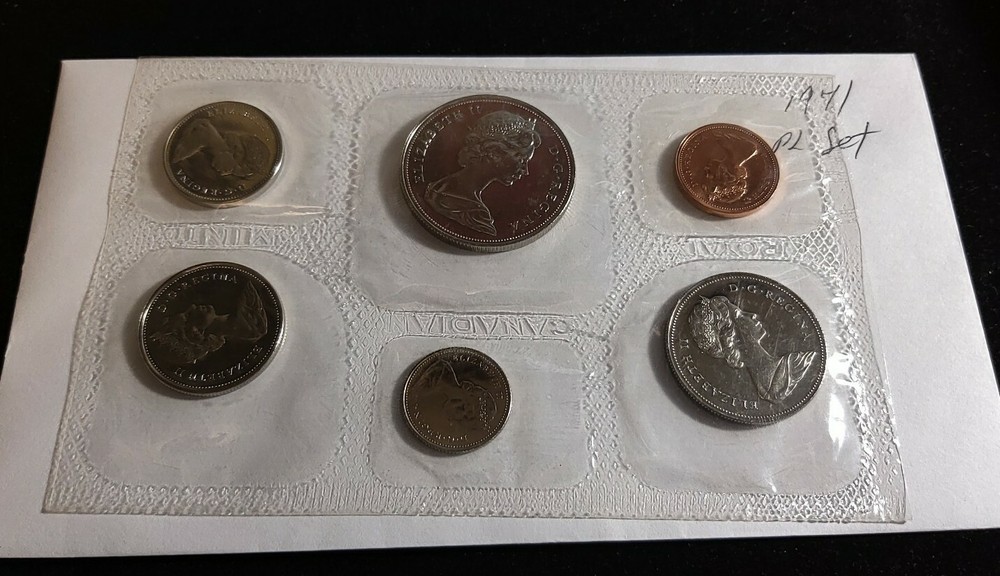 Canada 1971 Prooflike UNCIRCULATED Mint Set