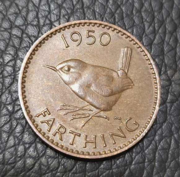 1950 Great Britain Farthing Coin