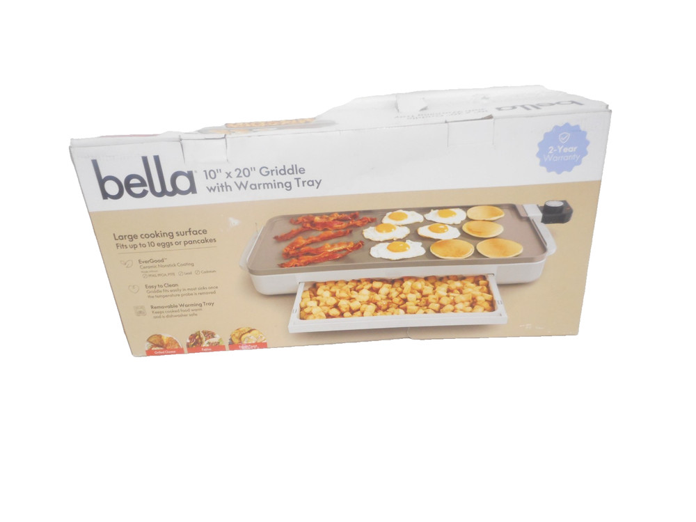 Bella Griddle with Warming Tray 10" x 20"