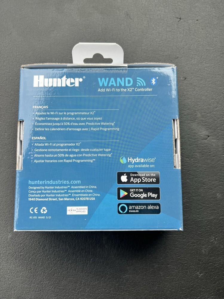 Hunter X2 Wand WiFi with Bluetooth Module for X2 Sprinkler Timer Contoller