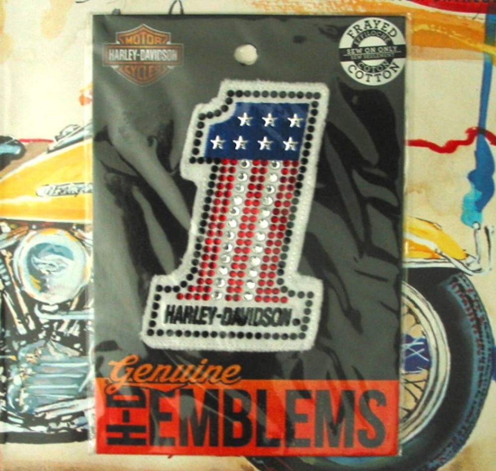 Harley Davidson Women's Studded # 1 Patch