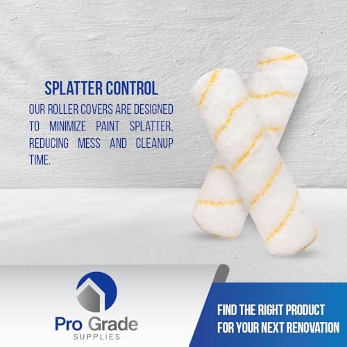 - Paint Roller Covers - 1/2 X 9 Inch Microfiber 6 Pack 6 Ea 1/2" Micro
