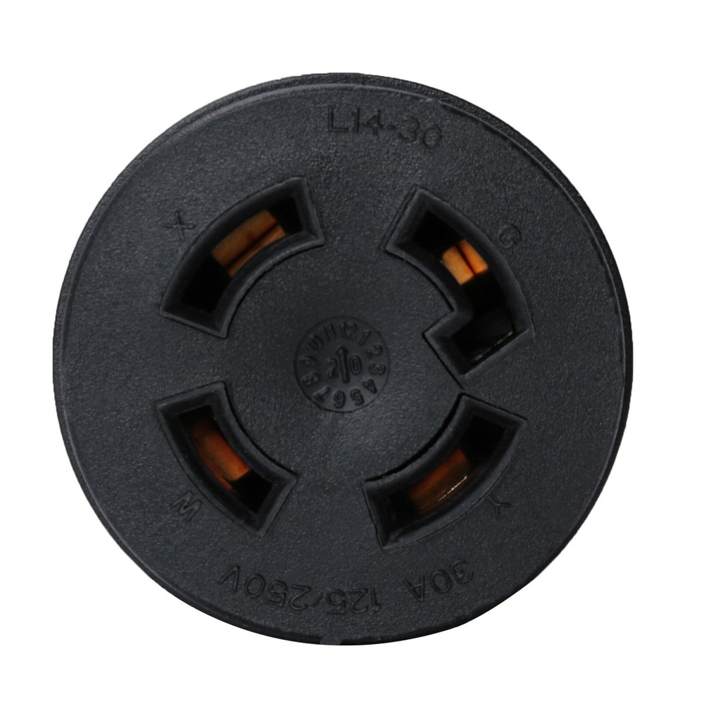 Generator Adapter Plug 4 Prong to 3 Prong, NEMA L5-30P to NEMA L5-30R