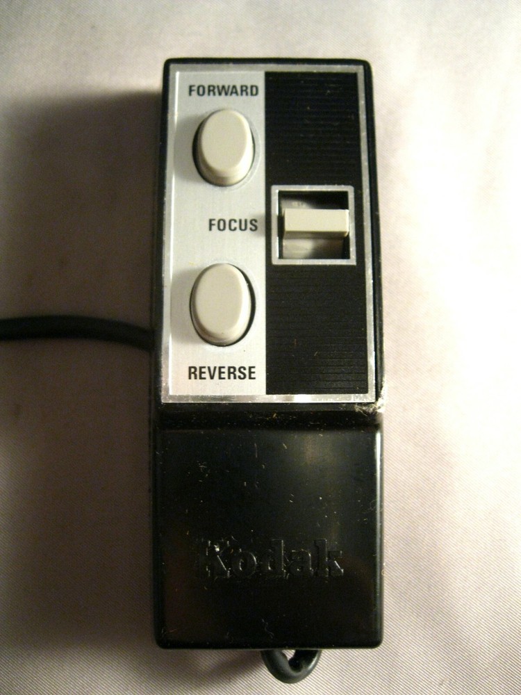 VINTAGE KODAK SLIDE PROJECTOR HAND CONTROL~BLACK PLASTIC