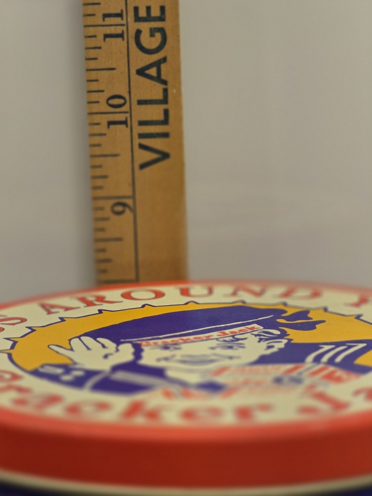 Vintage Pass Around Your Cracker Jack Tin 8" Tall Dated 1992