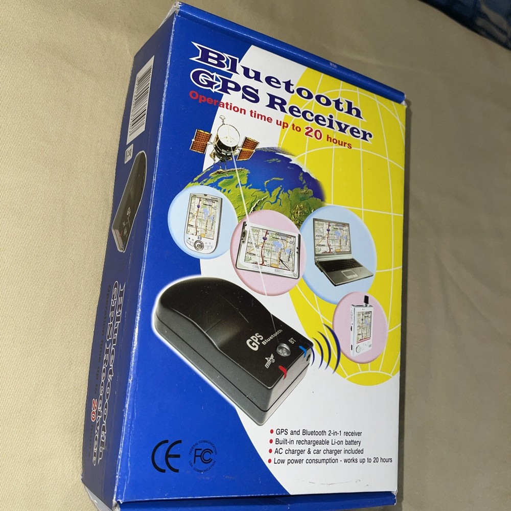 Vintage GoPass 16-Ch Bluetooth GPS Receiver - Magic e-Map Software (GPT-700)