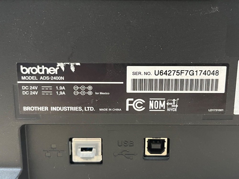 Brother ImageCenter ADS-2400N High Speed Network Document Scanner