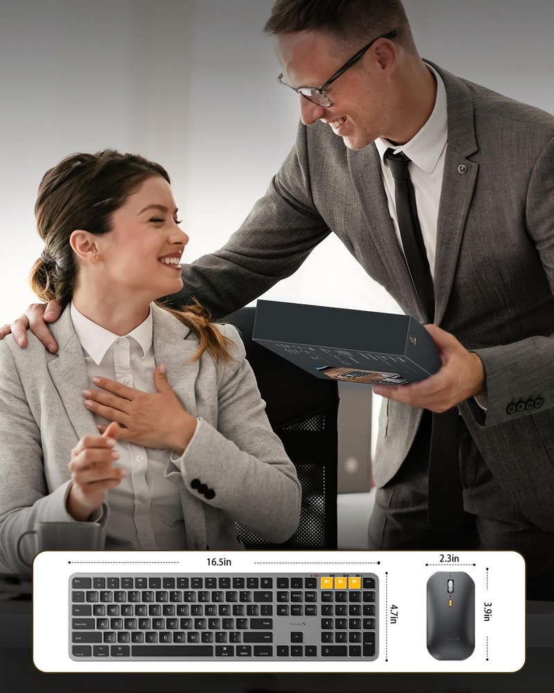 Backlit Wireless Bluetooth Keyboard for Mac, Rechargeable, Multi-Device Use