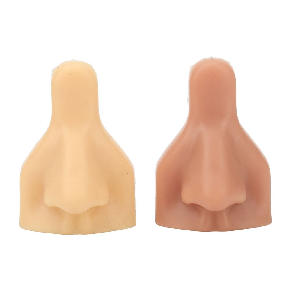 2pcs Soft Silicone Nose Model High Simulation For Practicing Suture