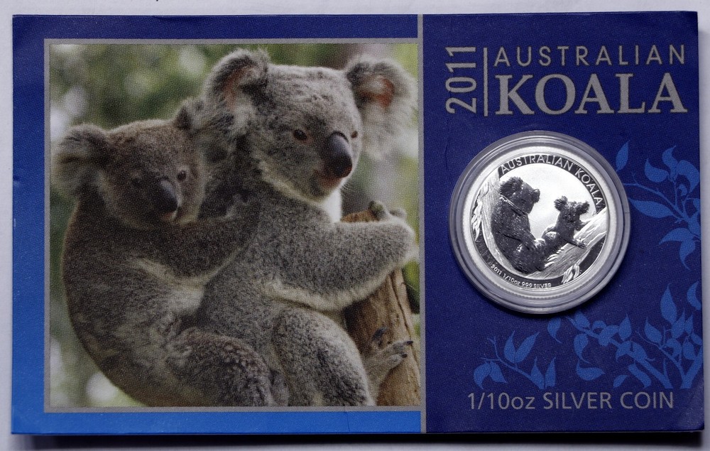 2011 1/10 oz .999 Silver Australian Koala Proof Perth Mint # 0840