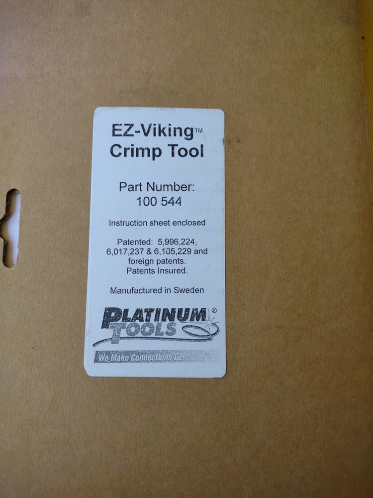 Platinum Tools 100544 EZ-VIKING Crimp Tool