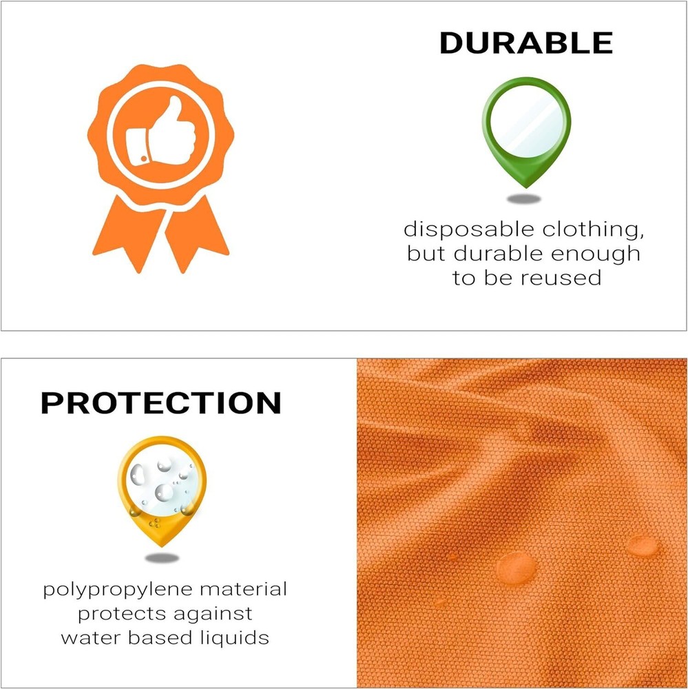 30 Orange Lab Jackets L Size Elastic Wrists 4 Snap Front Collar