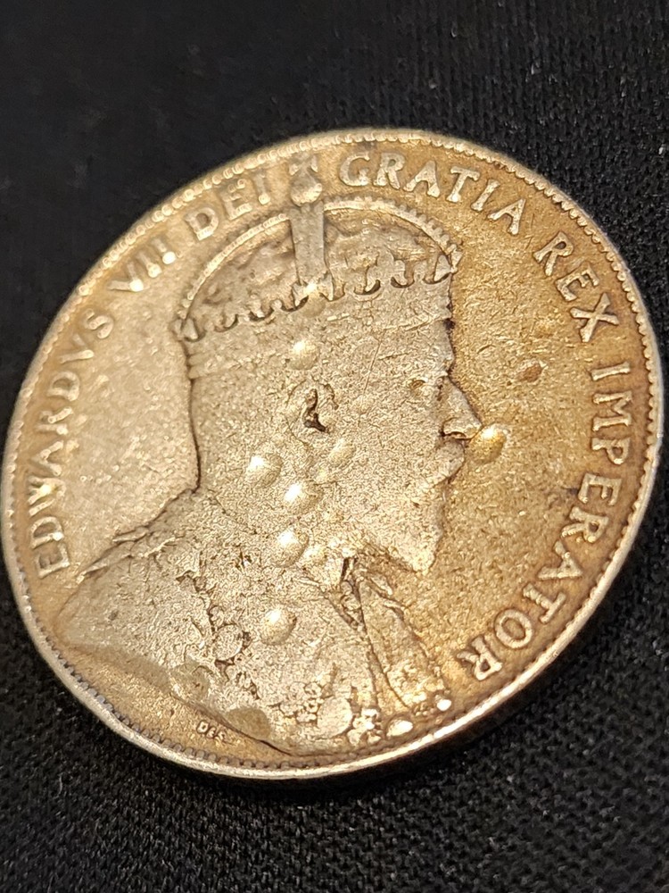 1910 Canada 50 Cents Silver Coin