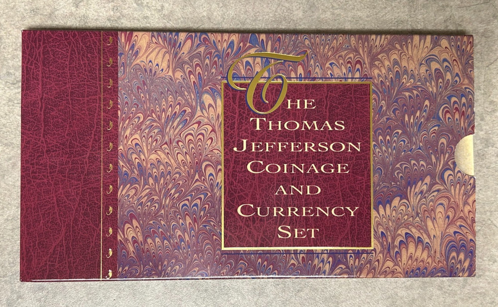 1994 Thomas Jefferson Coinage & Currency Set - Original Box & Inserts