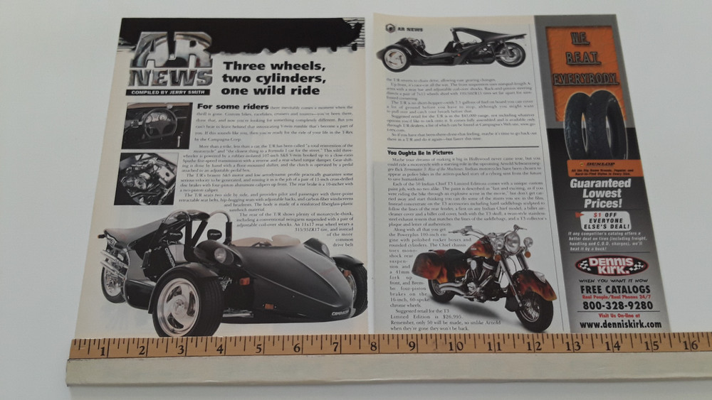 T REX CAMPAGANA S&S V TWIN  ORIGINAL 2003 ARTICLE