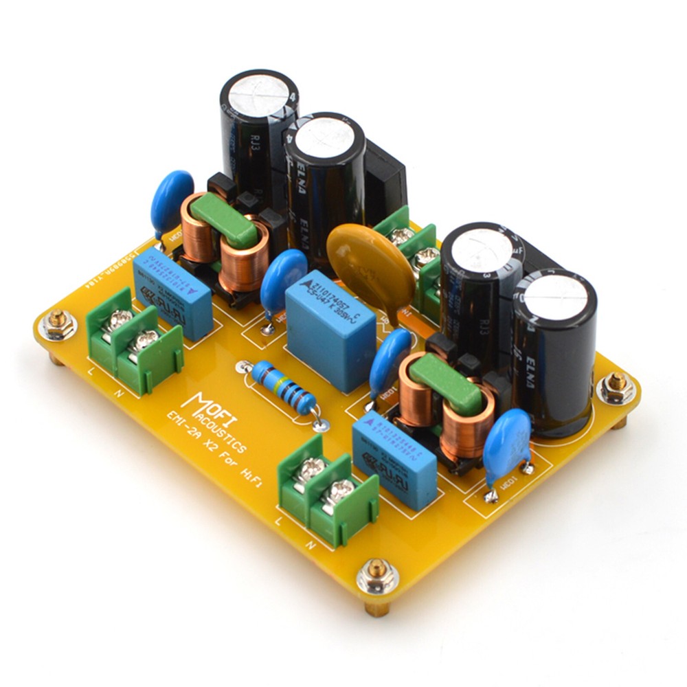 1pc HiFi AC Power Line Dual EMI Filter Module 440W Version Board