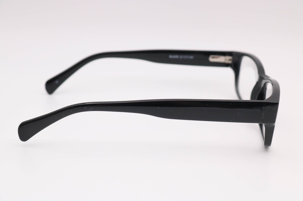Modern Optical Slick Black Rectangle Eyeglasses Frames 51-17-140