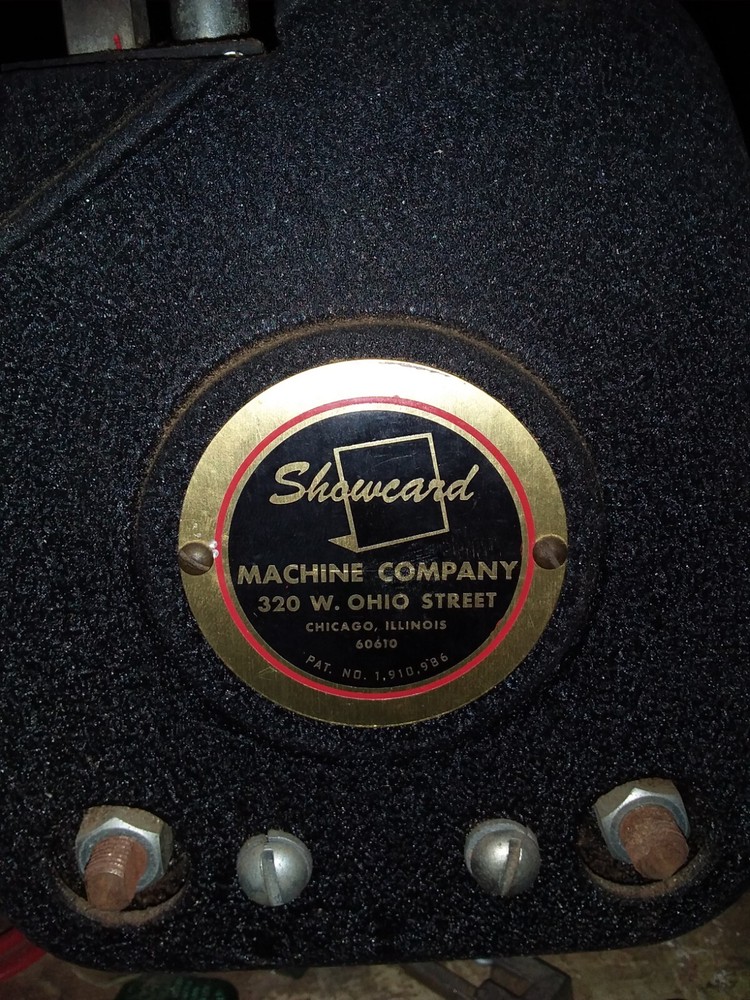 Showcase Machine Company Letterpress