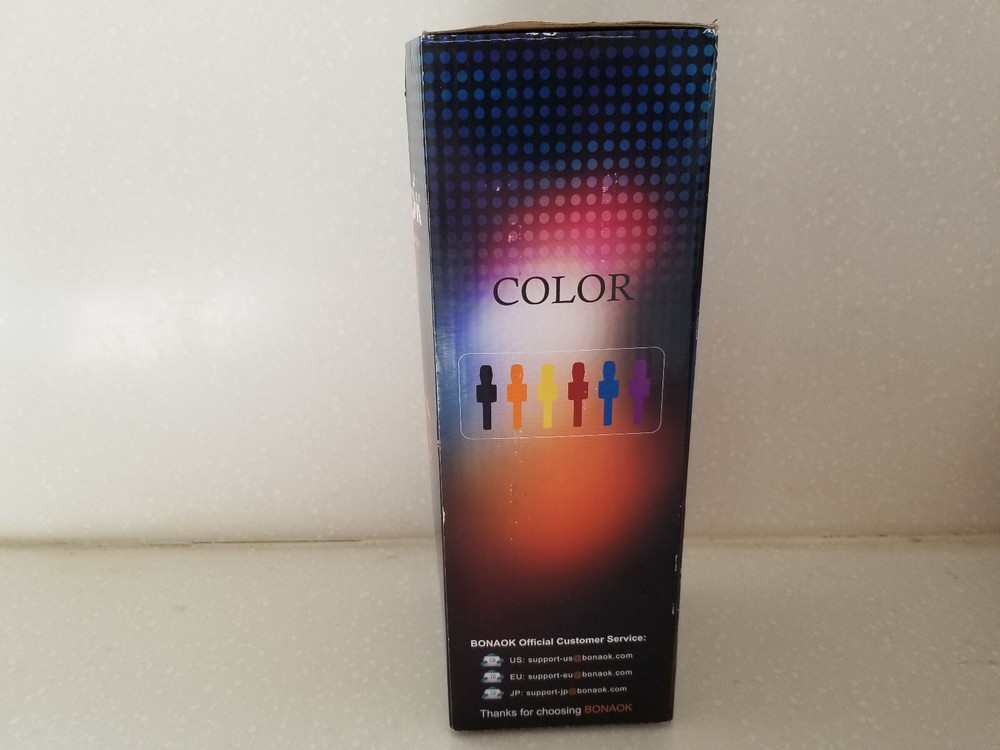 BONAOK Wireless Bluetooth Karaoke Portable Handheld Microphone Speaker