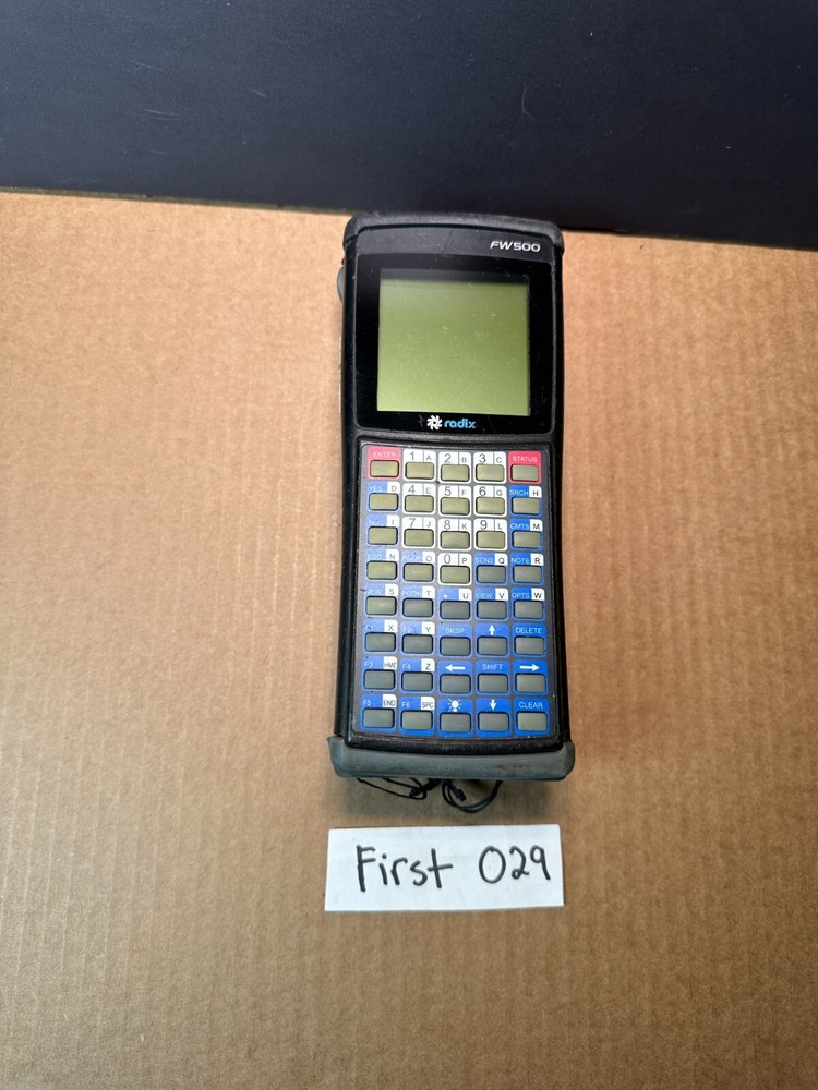 Radix FW500 water meter reading equipment Rugged handheld computer Works!!!