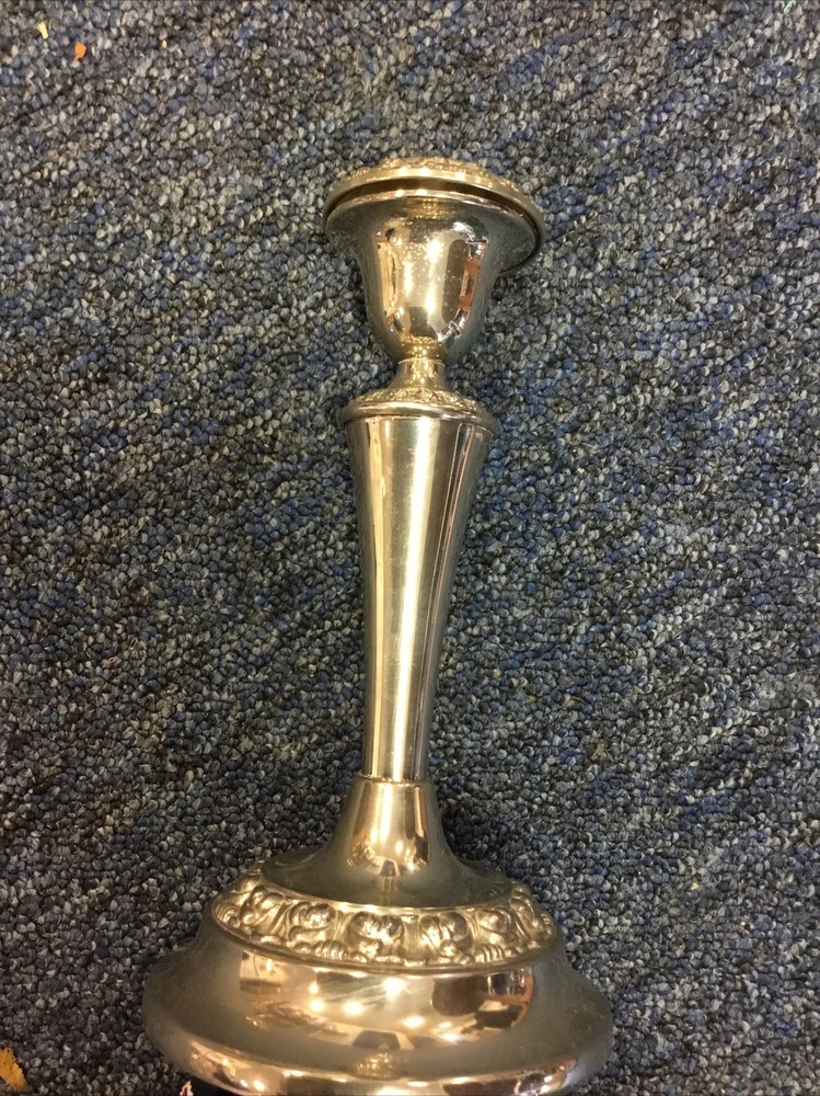 Silver plated candle sticks
