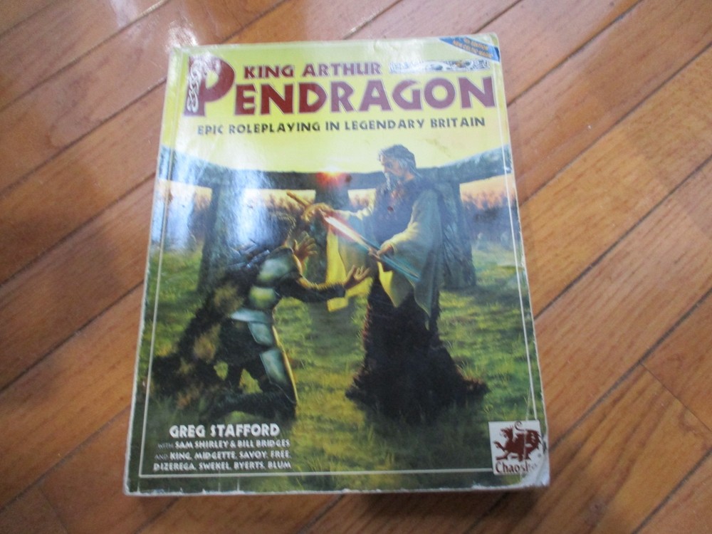 Pendragon RPG Core Rulebook damaged