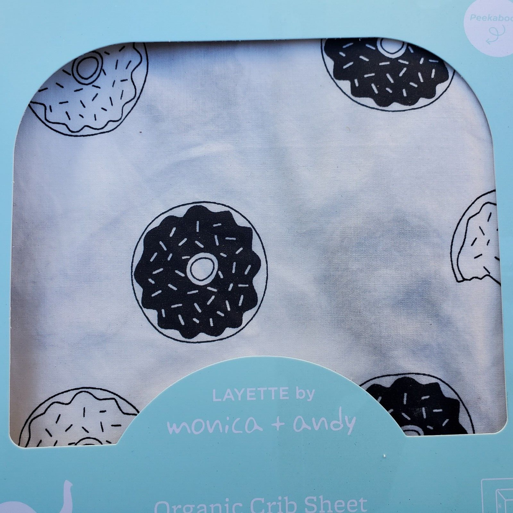 Layette by Monica + Andy Fitted Crib Sheet - Oh, Donut Even Pattern