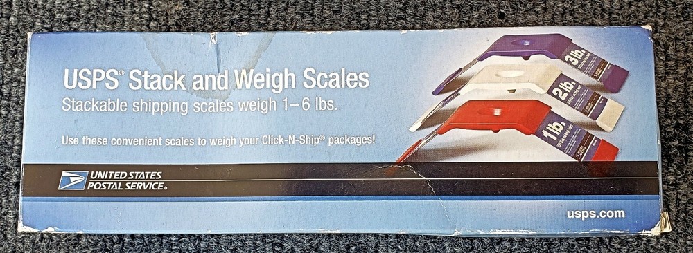 USPS Stack and Weigh Scales [Weights from 1 - 6 lbs.] (OPEN BOX)