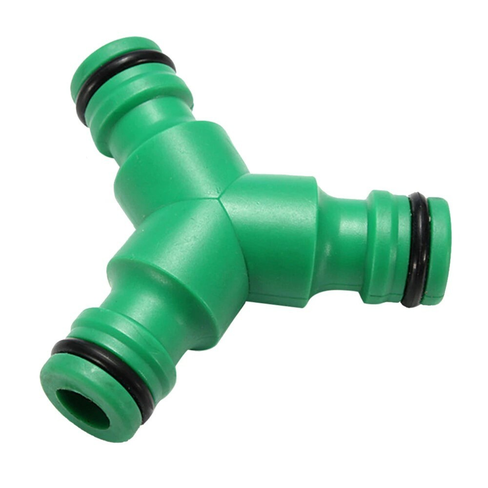 1x Three-Way Split Quick Connector 5/8" 16mm Barbed Irrigation Coupling Adaptor