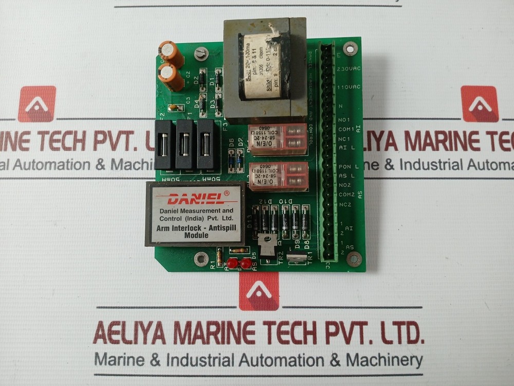 DANIEL 1651301 Arm Interlock-Antispill Module REV 0 230VAC 110VAC