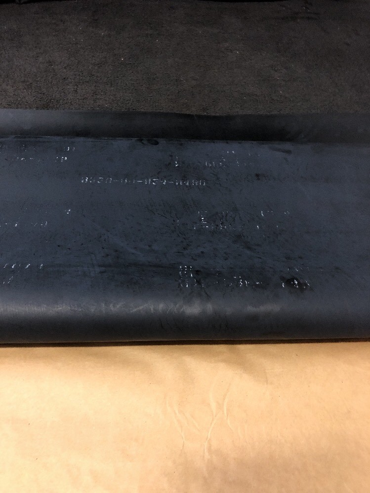 ONE NEW 36"x36" Solid Black Rubber Sheet Smooth Floor Mat MIL-PRF-1149