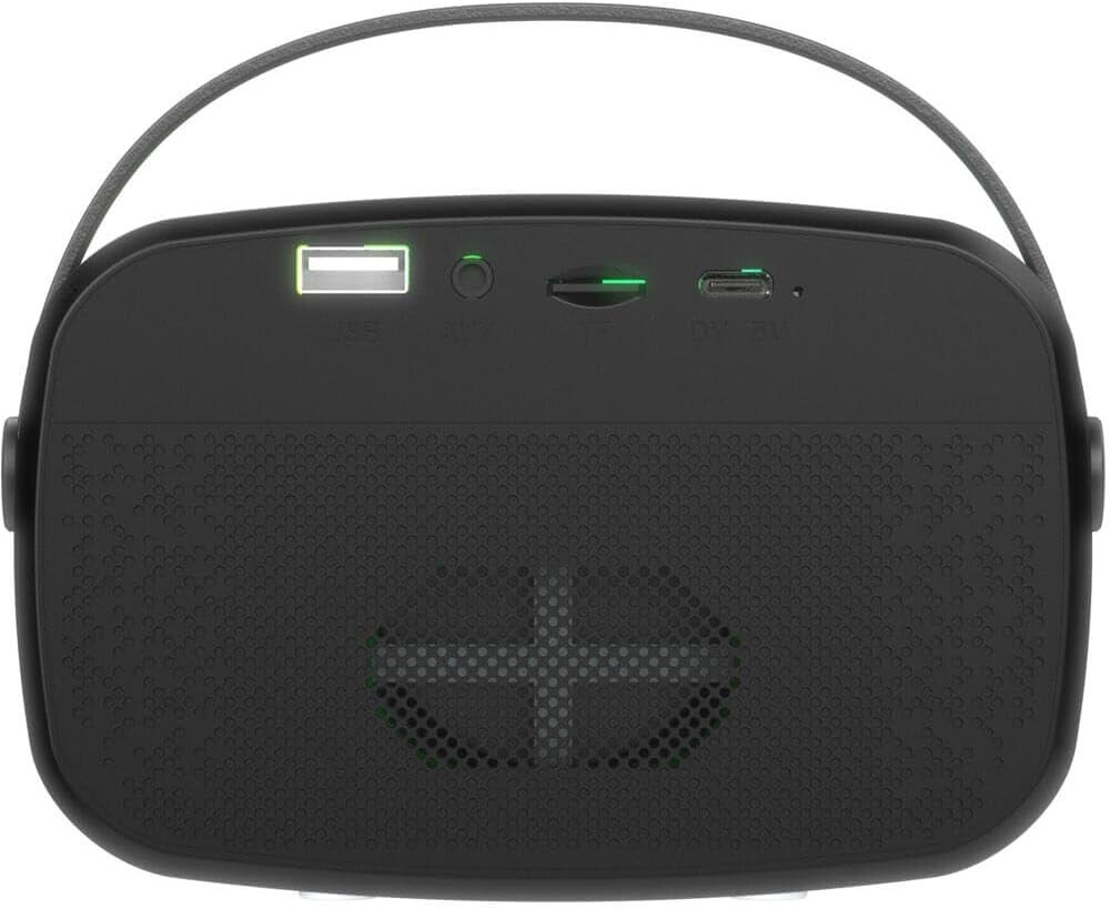 Supersonic Mini Bluetooth Karaoke Portable Speaker w/ Microphone (Black)