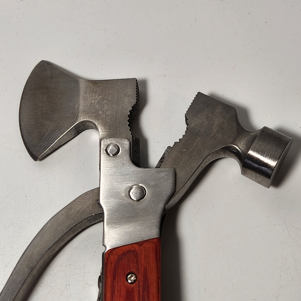 Multi Function Tool Outdoor Camping Emergency Survival Axe Hatchet Hammer Plier