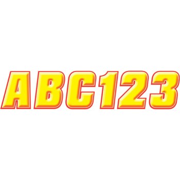 Sticker Kit - 2" - Yellow/Red