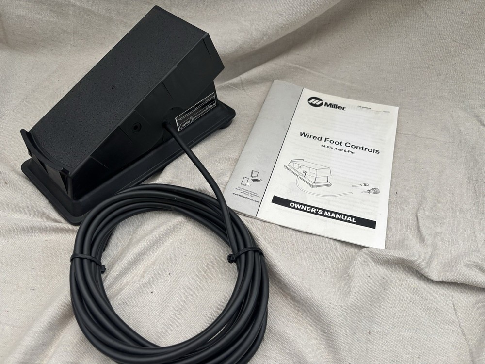 Miller RFCS-6M Foot Control, 6 Pin Plug, for Miller Maxstar