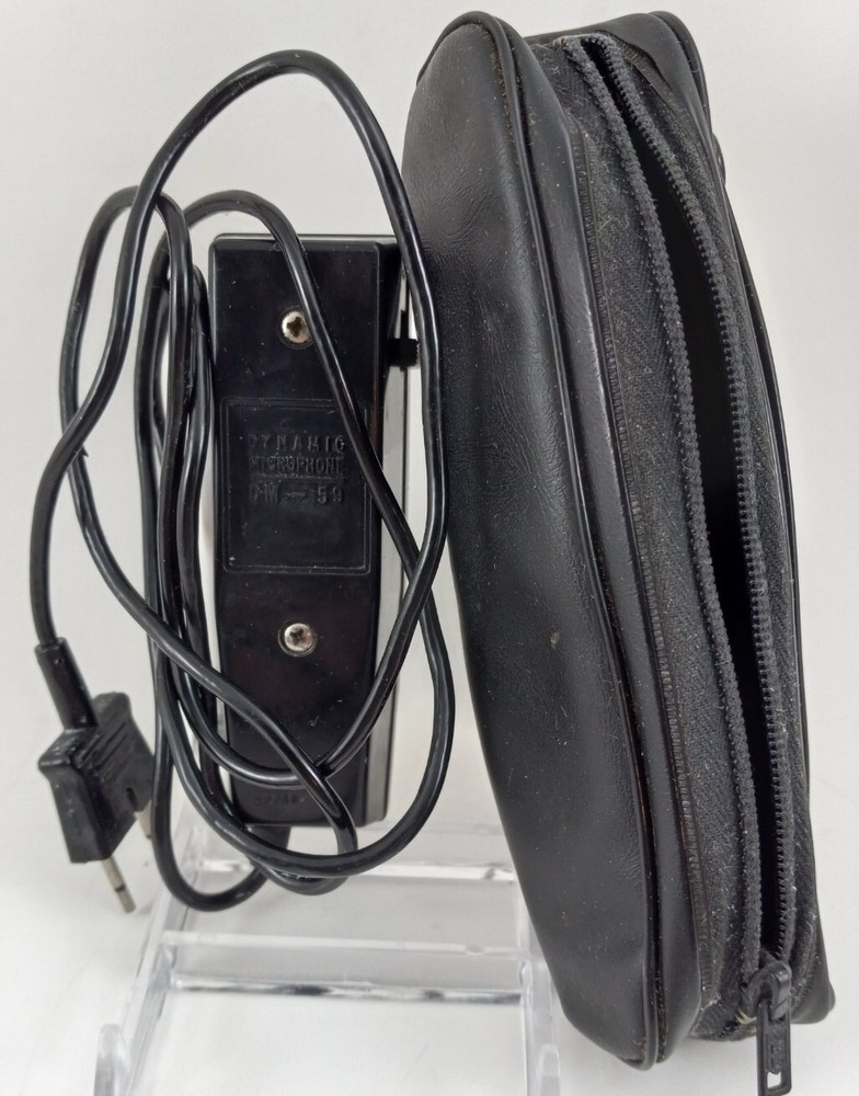 RCA DM59 Vintage Dynamic Microphone with Case On Off Switch