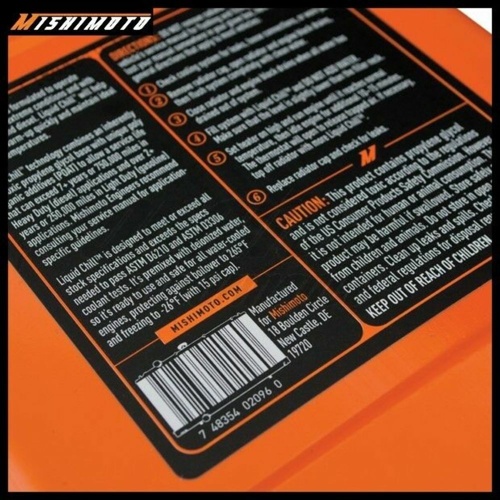 Mishimoto Liquid Chill Synthetic Engine Coolant, Premixed