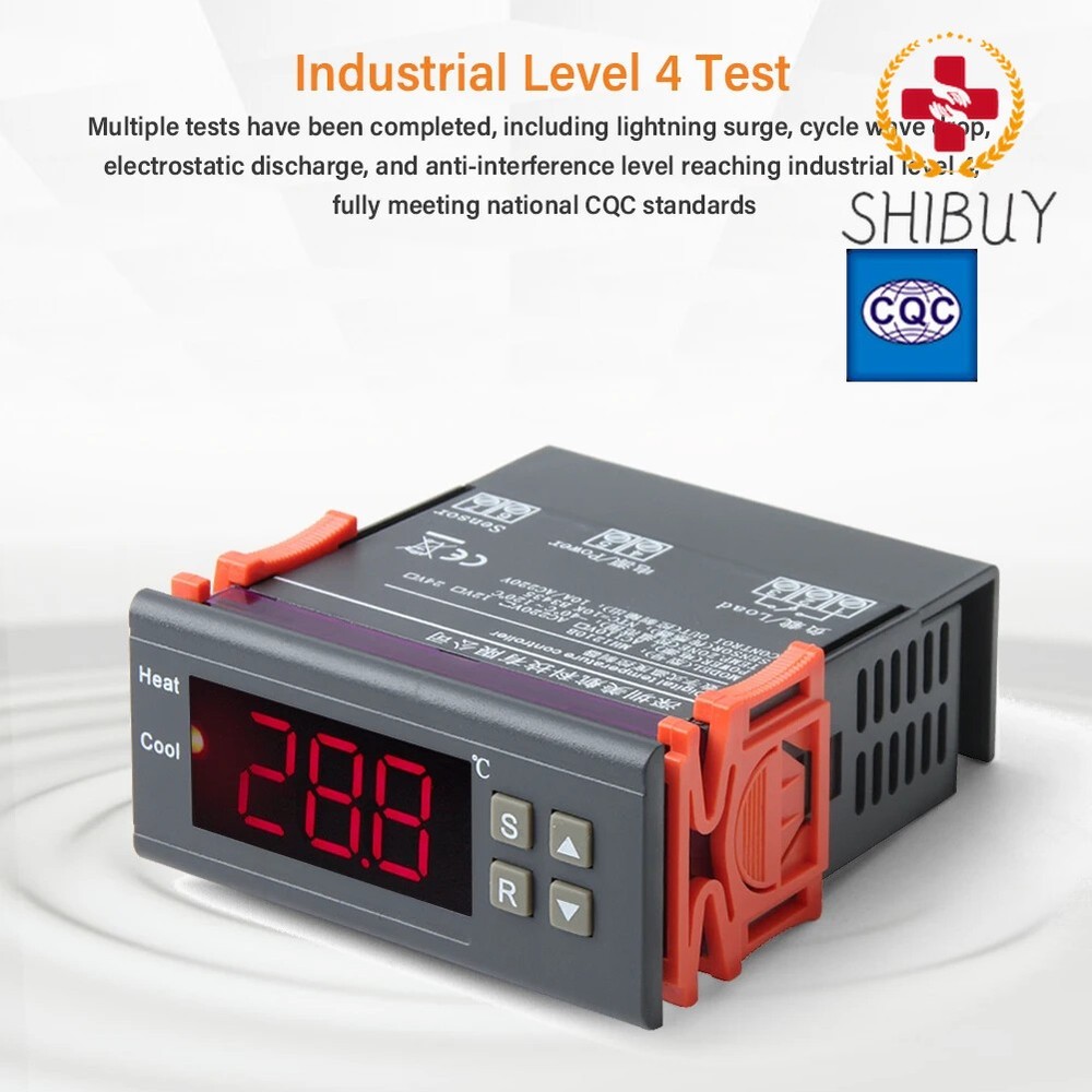 Digital -40 To 120 Degrees Alarm Function Electronic Thermostat Controller