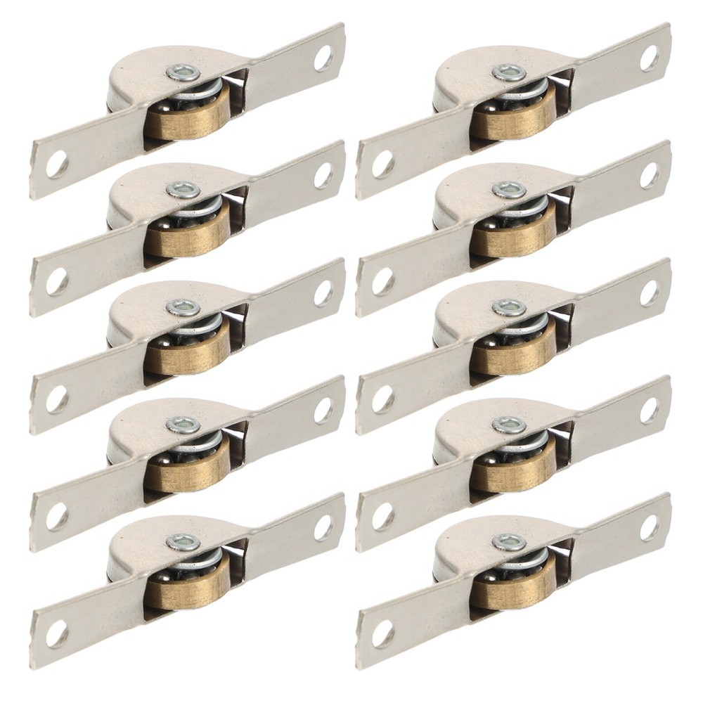 10 Pcs Sliding Door Wheels Roller Cabinets Doors Pulleys Rollers for