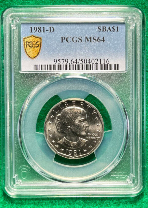 1981-D SBA$1 MS64 PCGS Susan B Anthony Dollar