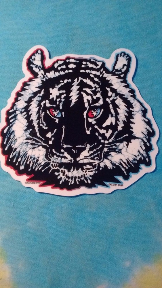 Grateful Dead Lightning Bolt Tiger 6 Inch Sticker