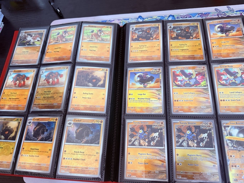 Temporal Forces Complete Base master Set Reverse Holos, EXS with 9 pocket binder
