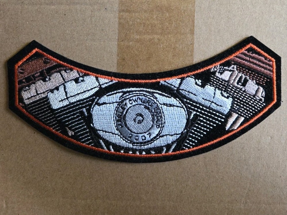 2007 H.O.G. Harley Davidson Owners Group Rocker Patch Engine HOG