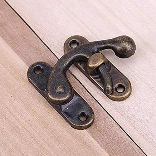 5pcs Vintage Bronze Clasp Locks for Wooden Boxes - Elegant Security Solution