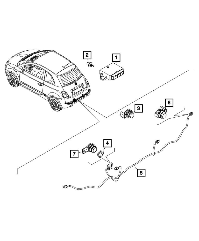 Genuine Mopar Park Assist Module 68564823AA