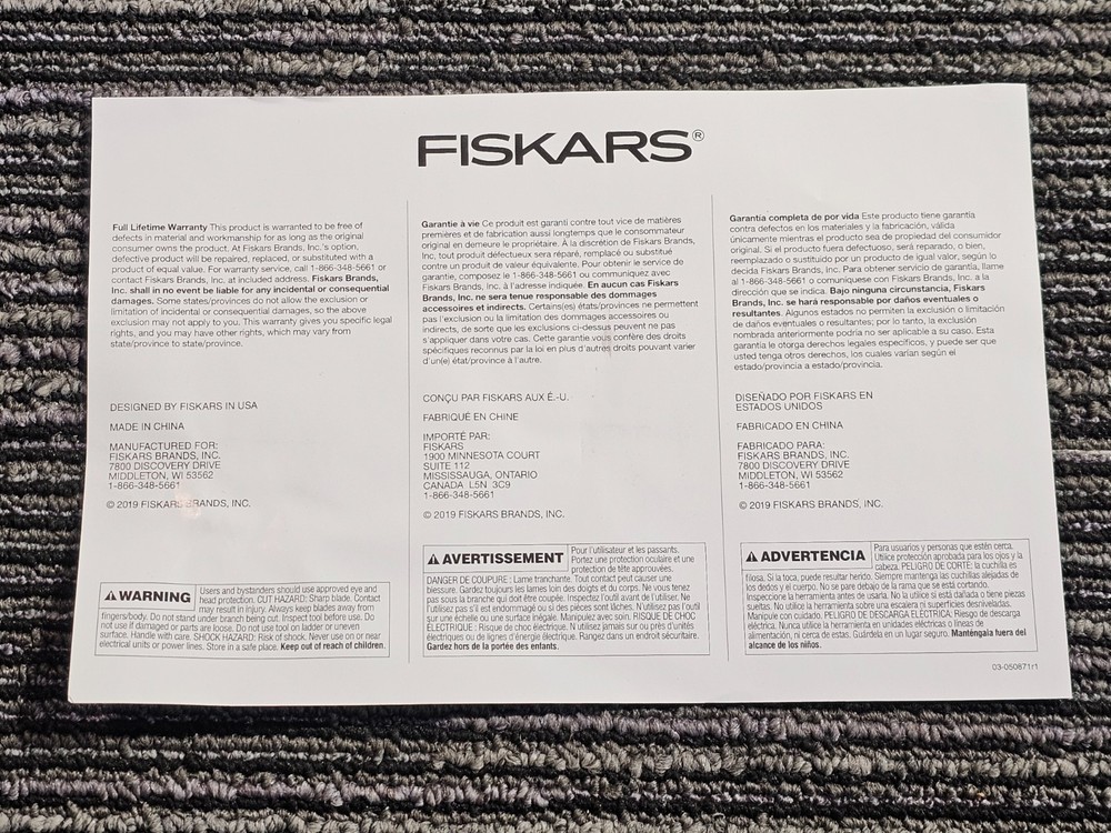 Fiskars 28" Loppers for Tree Trimming, Rust-Resistant Sharp Bypass Steel Blade