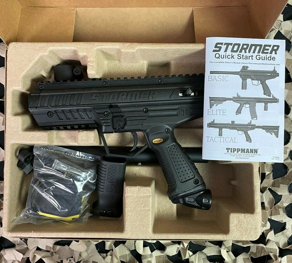 NEW Tippmann Stormer Basic Paintball Gun - Black