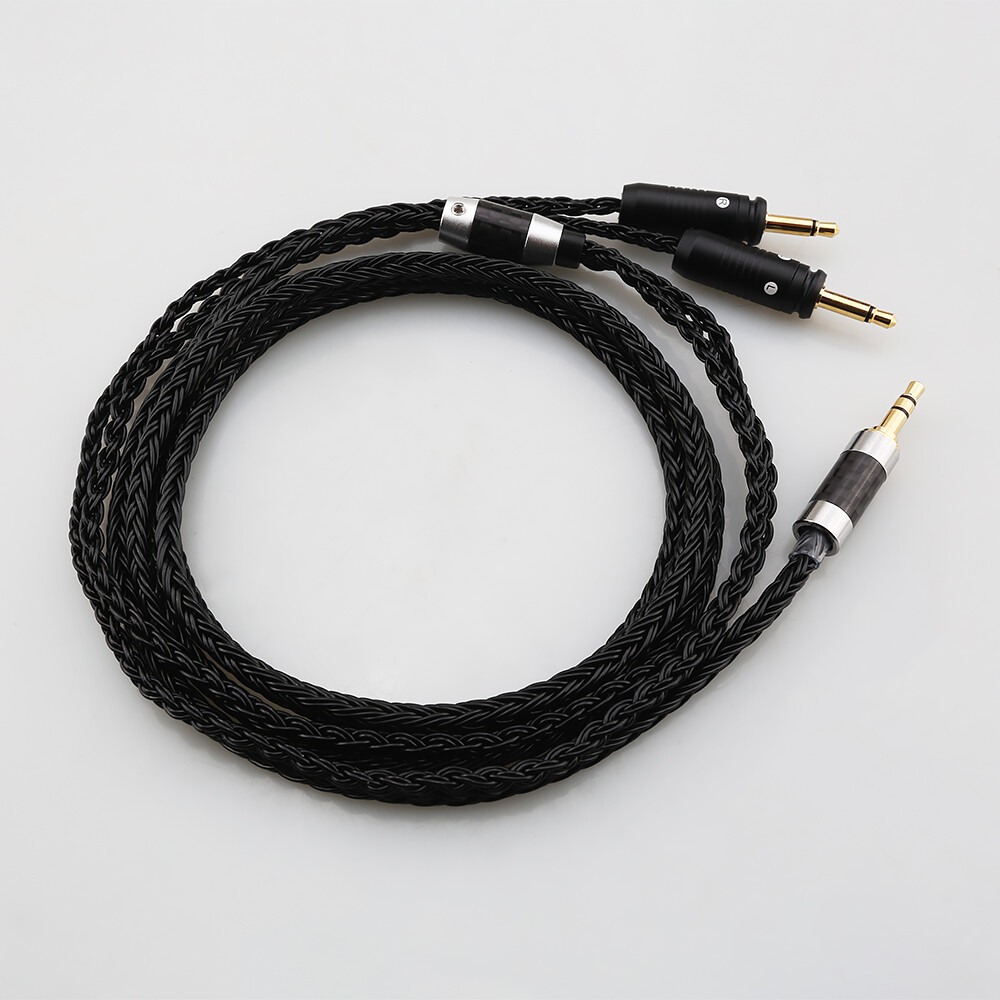 Silver Plated Headphone Cable For Clear Celestee NEW Focal ELEAR French Utopia