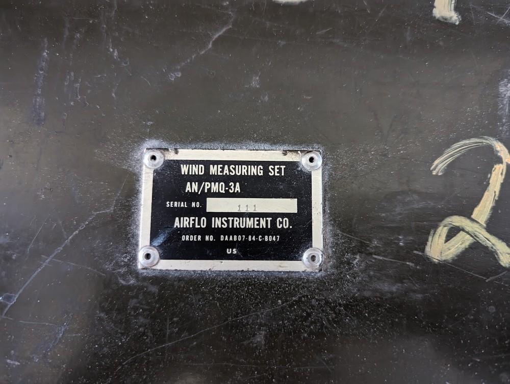 vintage military anemometer wind meter